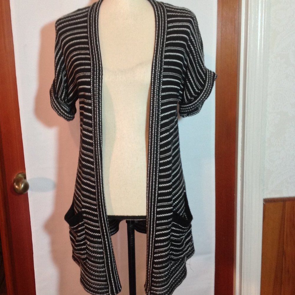 Silence + Noise Draped Open Front Sweater - image 1